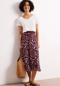 Midirok van mesh met print