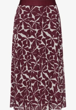 Midirok van mesh met print