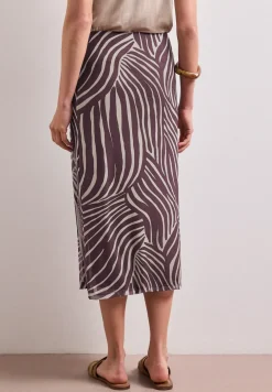 Midirok van mesh met print