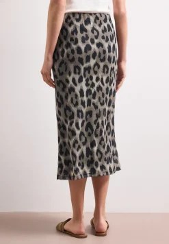 Midirok van mesh met print
