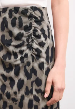 Midirok van mesh met print