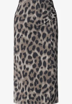 Midirok van mesh met print