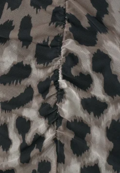 Midirok van mesh met print