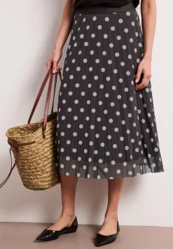 Midirok van mesh met print