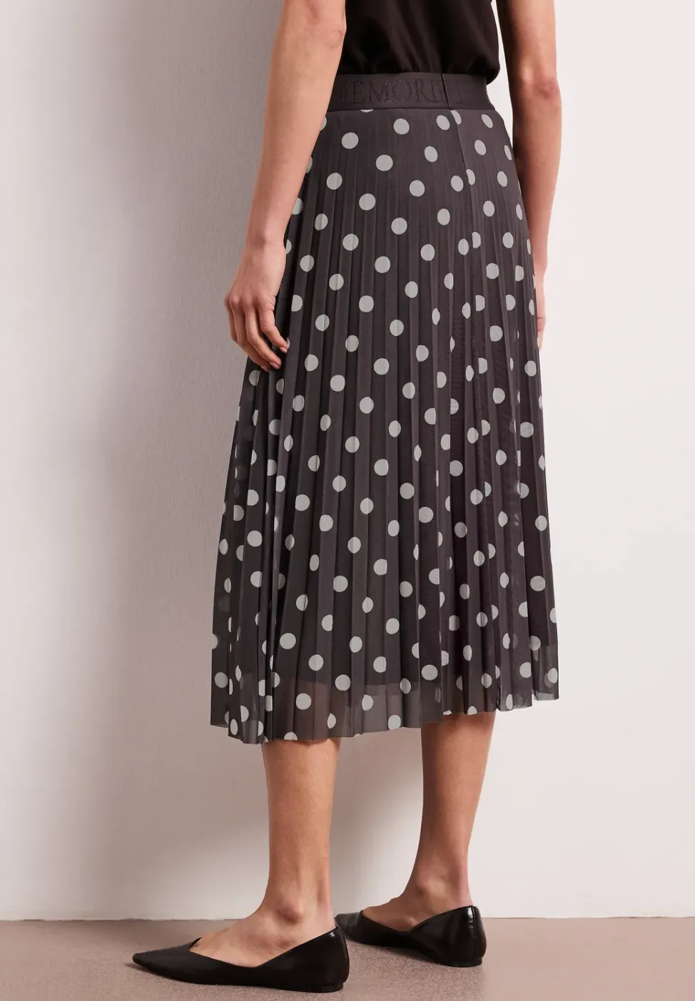 Midirok van mesh met print