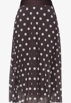 Midirok van mesh met print