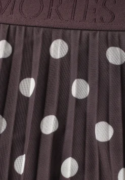 Midirok van mesh met print