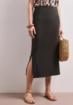 Midirok van tricot in effen kleur