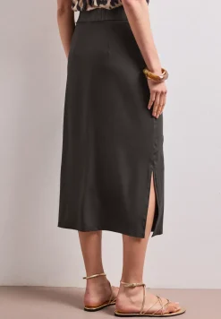 Midirok van tricot in effen kleur