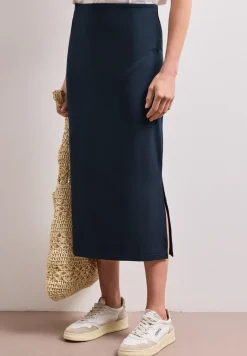 Midirok van tricot in effen kleur