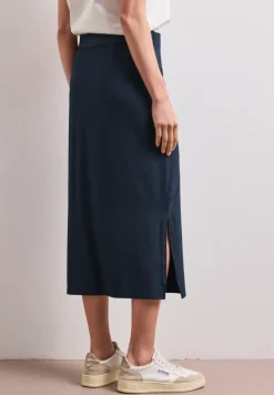 Midirok van tricot in effen kleur