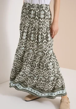 Midirok met grafisch patroon