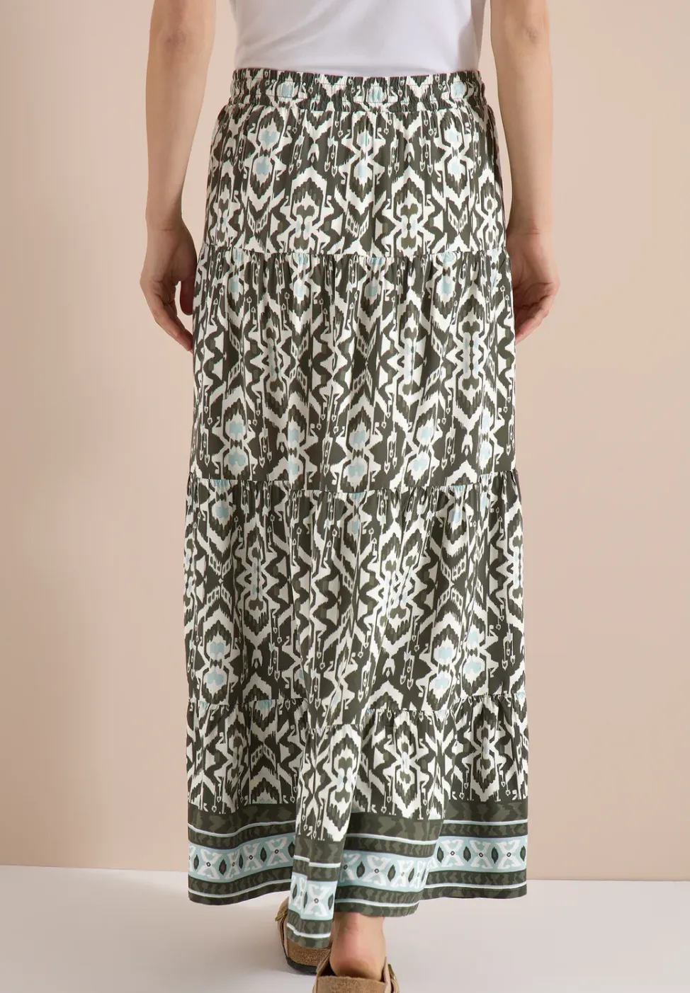 Midirok met grafisch patroon