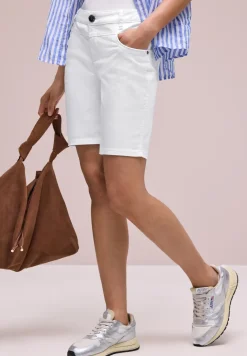Mid Waist bermuda in satijnen look