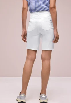 Mid Waist bermuda in satijnen look