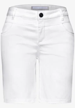 Mid Waist bermuda in satijnen look