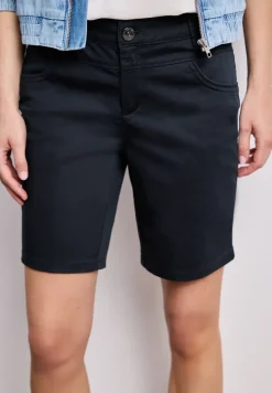 Mid Waist bermuda in satijnen look