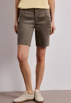 Mid Waist bermuda in satijnen look