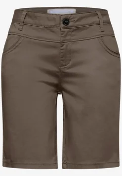 Mid Waist bermuda in satijnen look