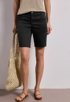 Mid Waist bermuda in satijnen look
