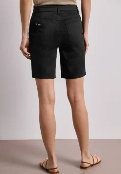 Mid Waist bermuda in satijnen look
