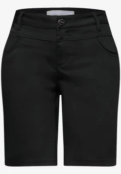 Mid Waist bermuda in satijnen look