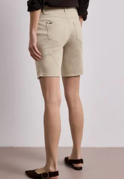 Mid Waist bermuda in satijnen look