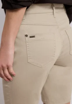 Mid Waist bermuda in satijnen look