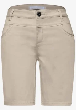 Mid Waist bermuda in satijnen look