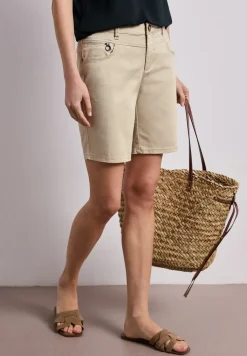Mid Waist Bermuda in satijnlook