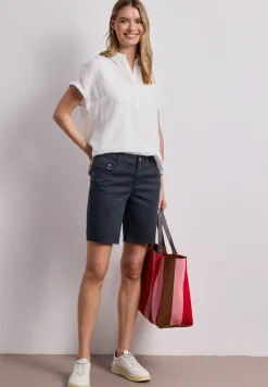 Mid Waist Bermuda in satijnlook