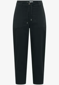 Mid Waist broek met wijde pijpen in casual pasvorm