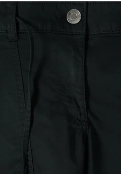 Mid Waist broek met wijde pijpen in casual pasvorm