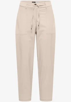 Mid Waist broek met wijde pijpen in casual pasvorm