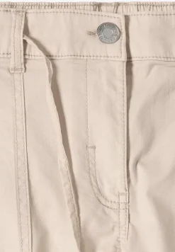 Mid Waist broek met wijde pijpen in casual pasvorm