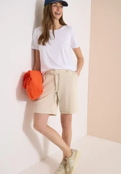 Mid Waist shorts met wijde pijpen in Loose Fit