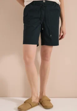 Mid Waist shorts met wijde pijpen in Loose Fit