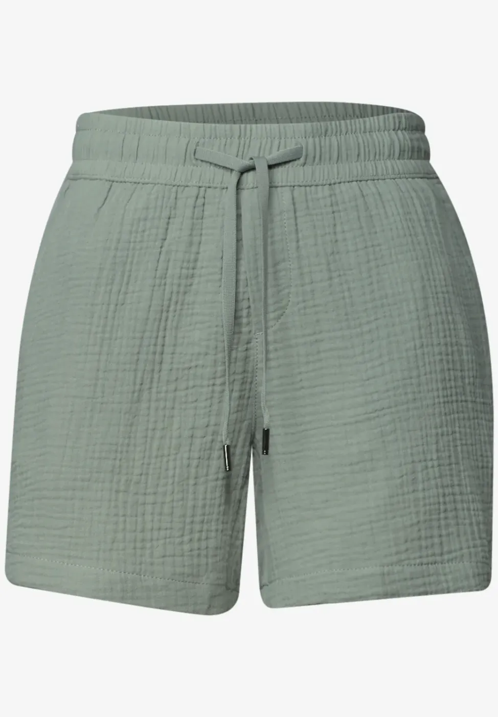 Mid Waist shorts van neteldoek