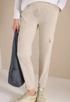 Mid Waist Slim Legs broek in cargo-look