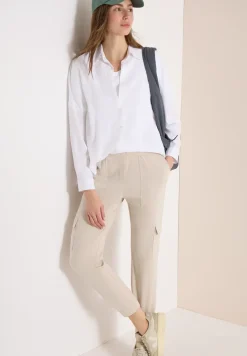 Mid Waist Slim Legs broek in cargo-look