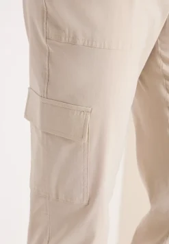 Mid Waist Slim Legs broek in cargo-look