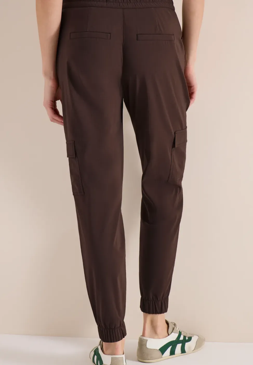 Mid Waist Slim Legs broek in cargo-look
