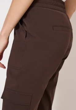Mid Waist Slim Legs broek in cargo-look