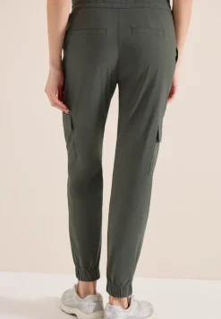 Mid Waist Slim Legs broek in cargo-look