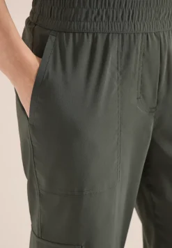 Mid Waist Slim Legs broek in cargo-look