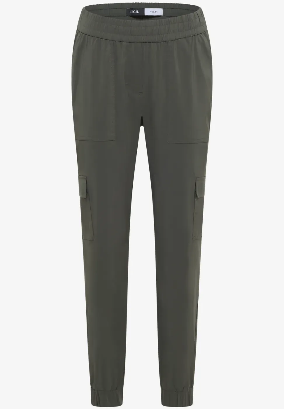 Mid Waist Slim Legs broek in cargo-look