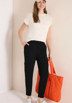 Mid Waist Slim Legs broek in cargo-look
