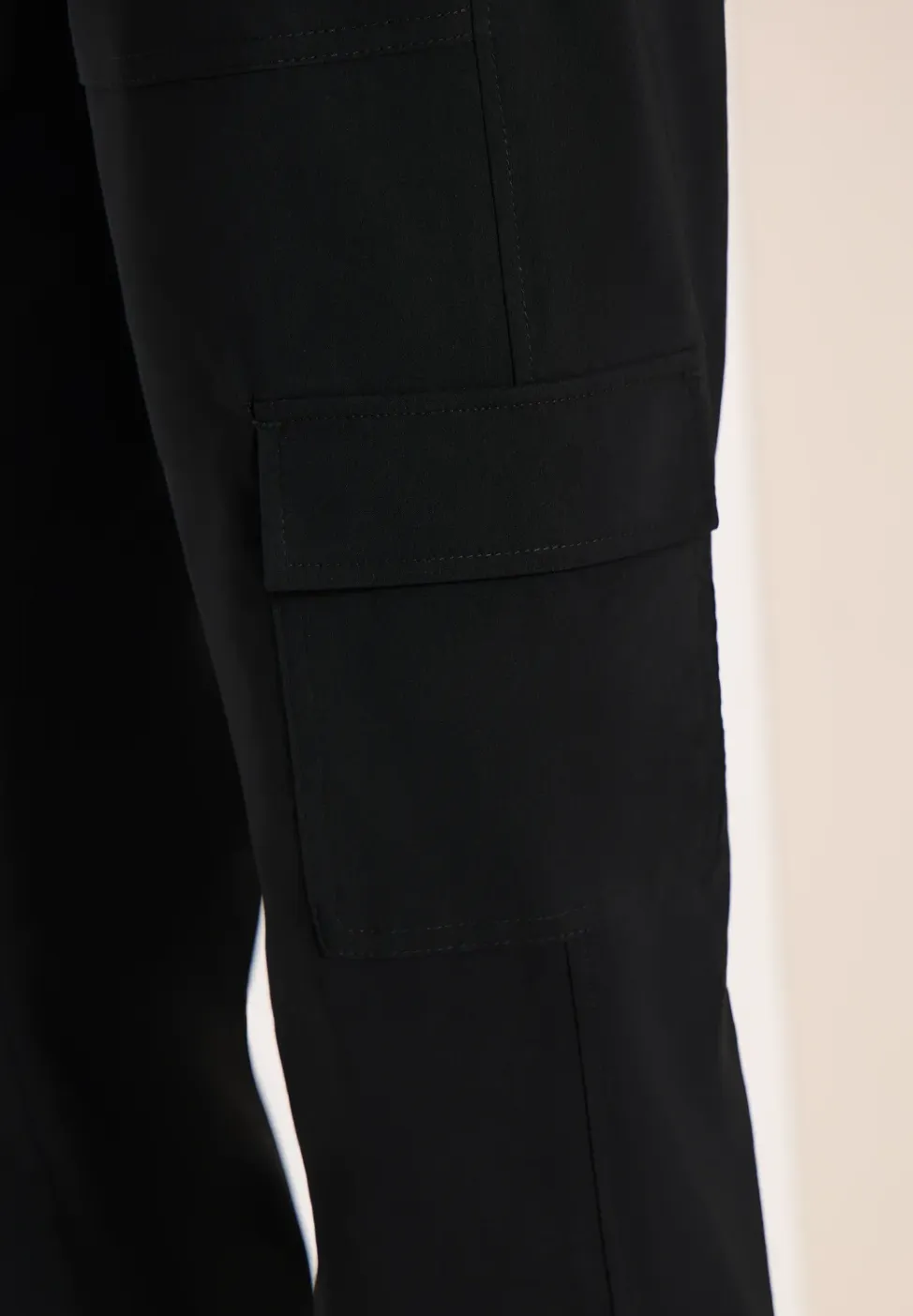 Mid Waist Slim Legs broek in cargo-look