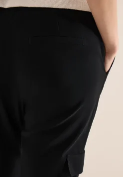 Mid Waist Slim Legs broek in cargo-look