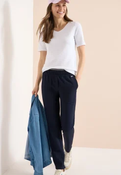 Mid Waist Slim Legs broek in casual fit